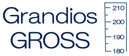Logo Grandios Gross – Informationsplattform für große Menschen