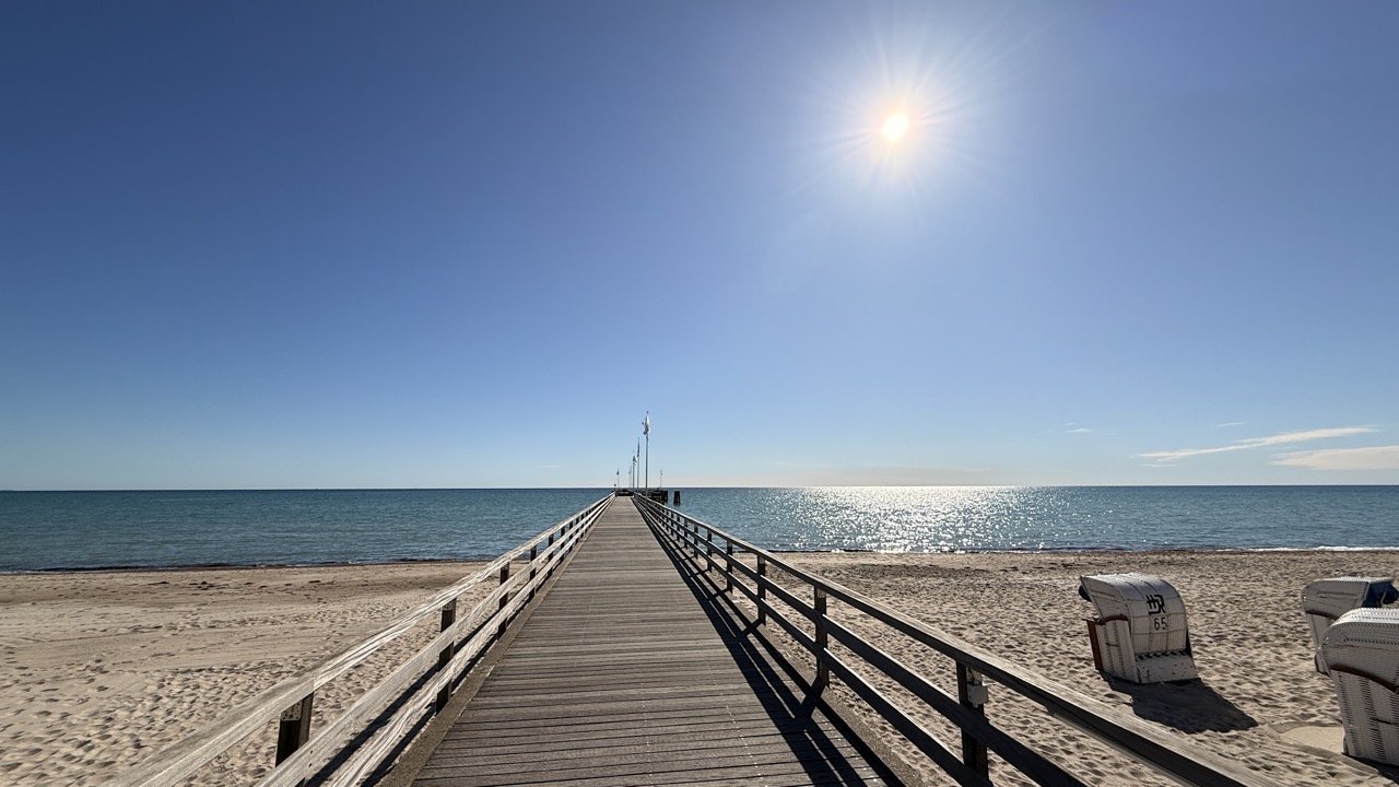 Seebrücke Dahme – Blick auf die Ostsee und die Lübecker Bucht