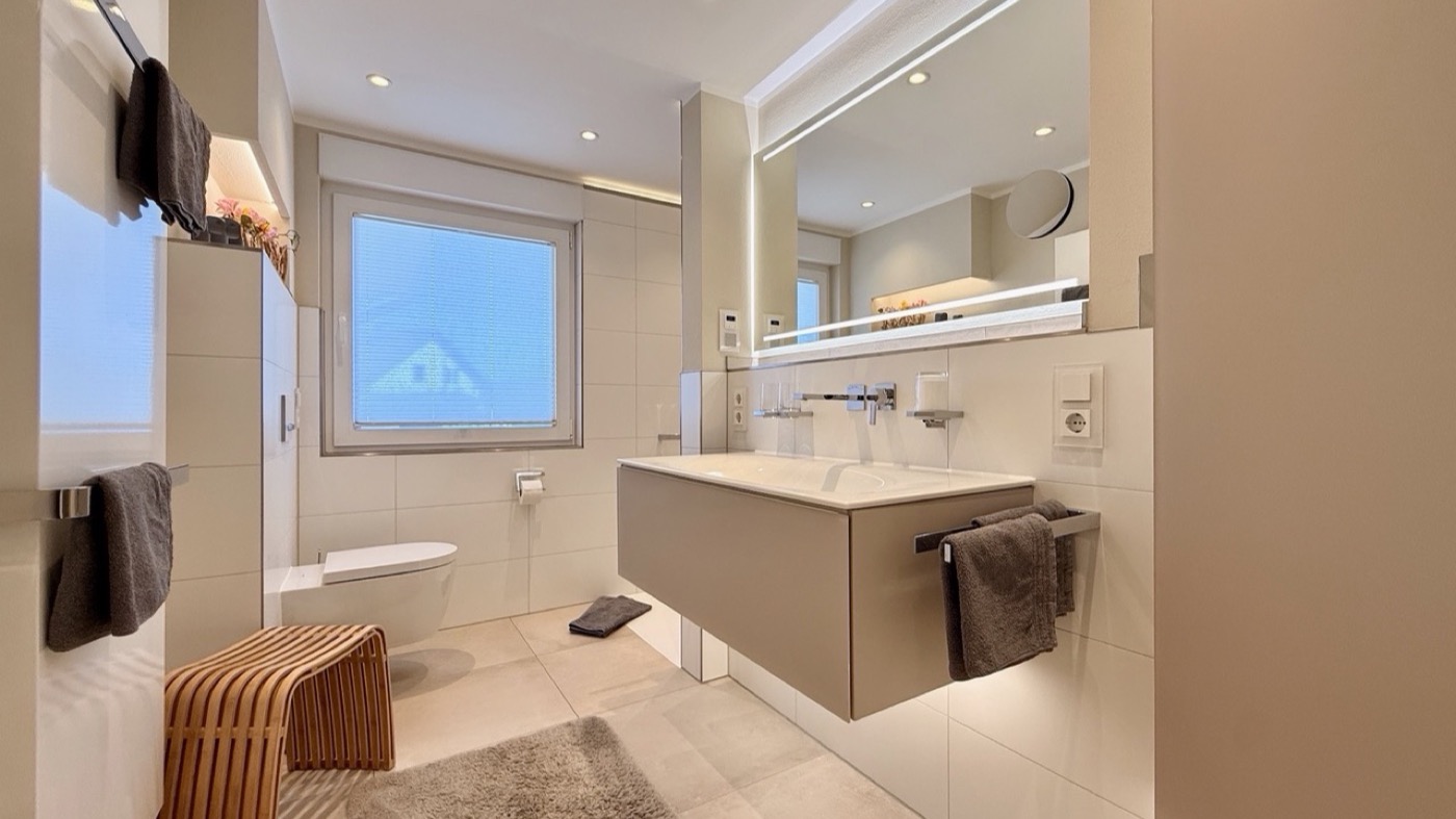 Barrierearmes Bad HarzAmbiente Walkenried mit Regendusche